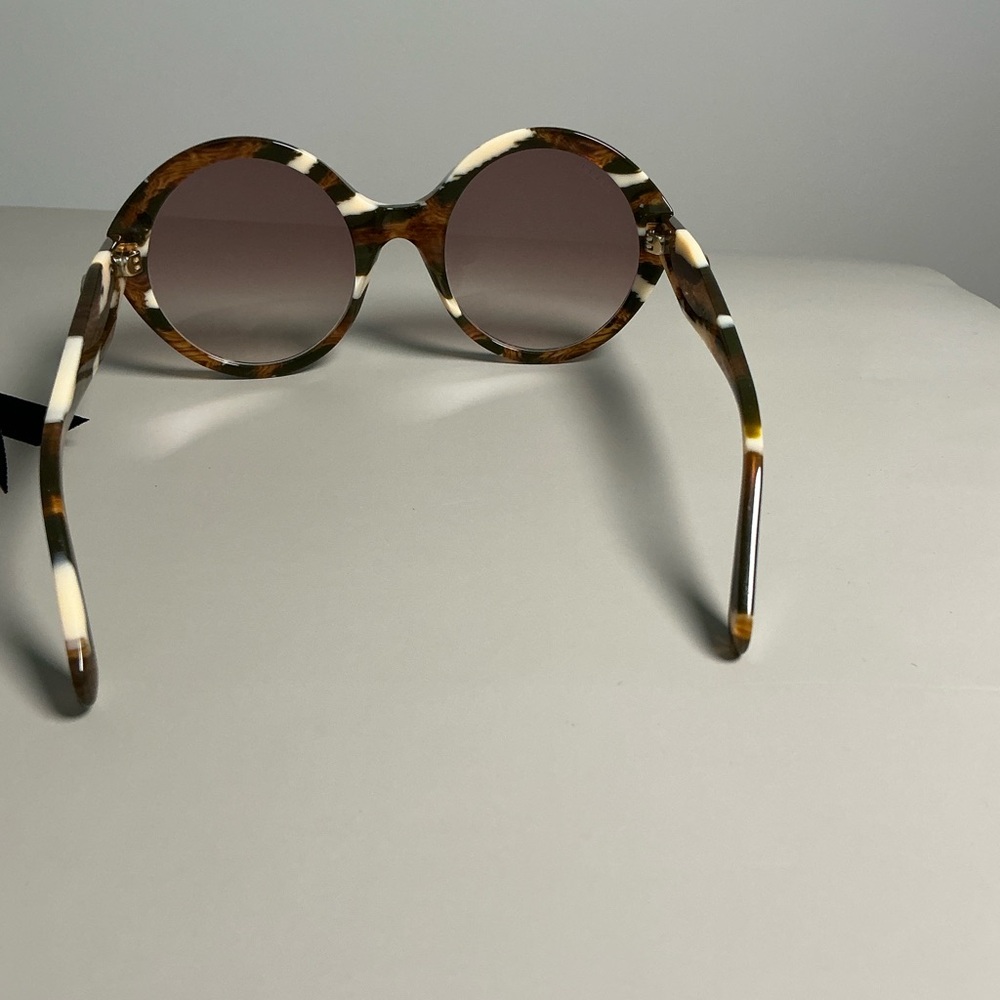 Gucci GG0797S Round Oval Marble Lens Sunglasses 54mm - Picture 6 of 10